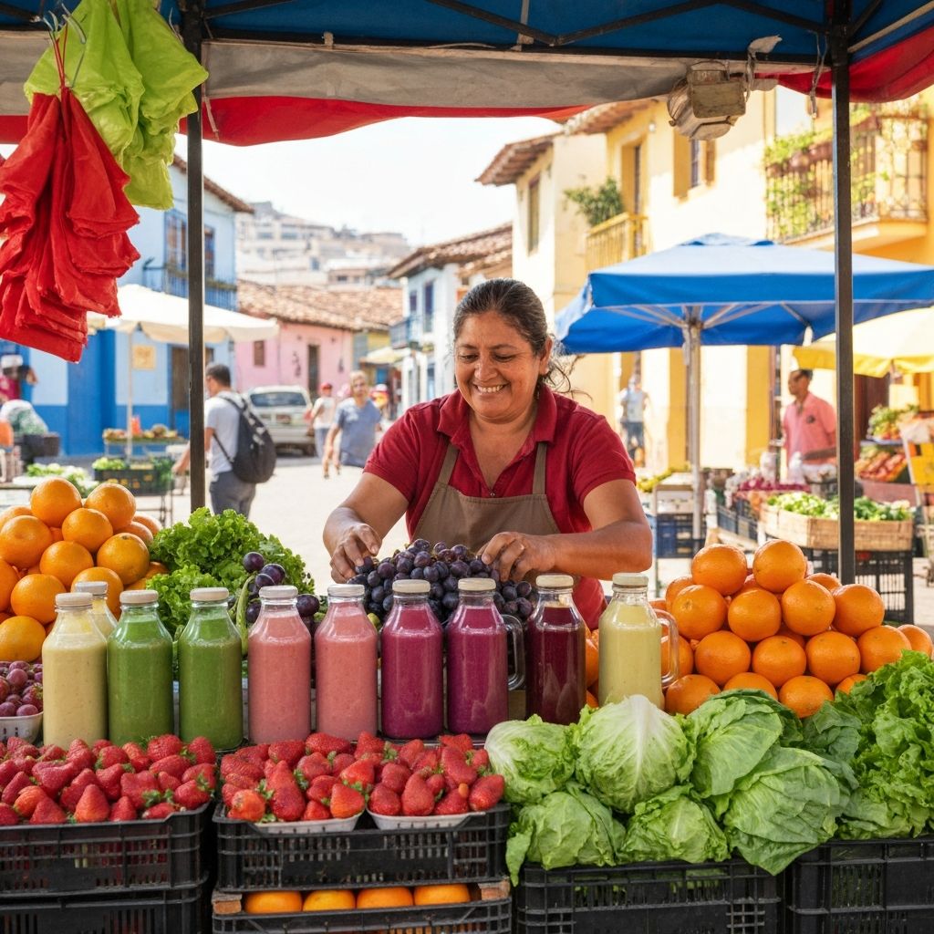 Marché de fruits et légumes frais